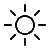 Sun icon for light theme